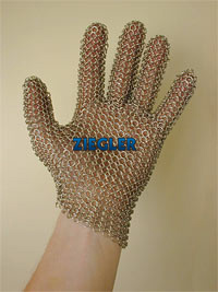 Kettenhandschuh Rueckansicht