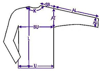 Dimensioned hauberk layout