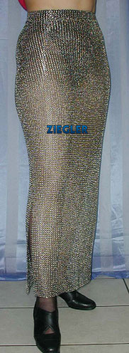 Maxirock aus Edelstahlringgewebe